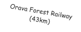 Orava Forest Railway (43km)